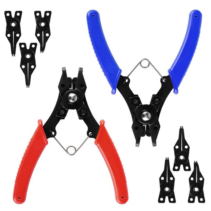 4-in-1Multi-Function Circlip Pliers Set Spring Release Fixed Grip Versatile Tool