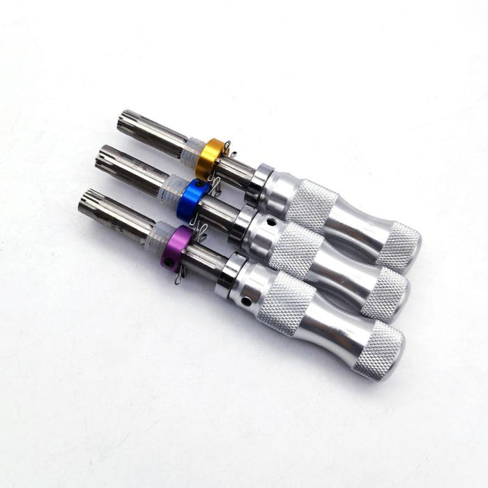 3X Tubular Locksmith Lock Tool Equipment 7.00MM 7.5MM 7.8MM Steel Set