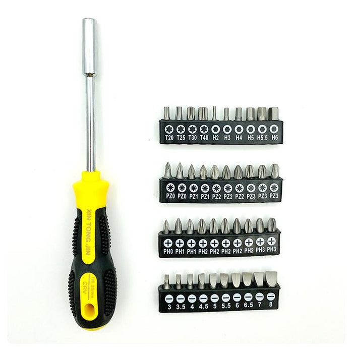 58Pcs Magnetic Screwdriver Set Slotted Phillips Bit Hex Pozidriv Torx Key Bit