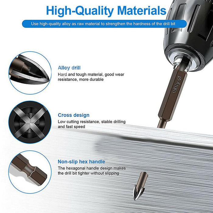 7PCS Multifunctional Cross Alloy Drill Bit