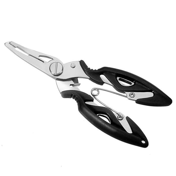 Fishing Pliers Scissors Line Cutter Braid Split Ring Tool Lip Grip TACKLE