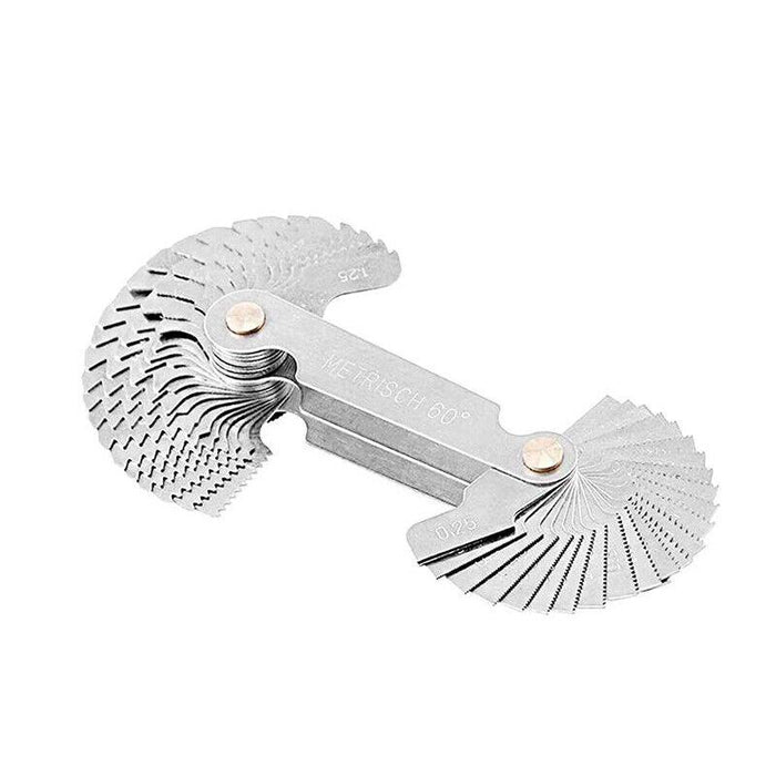 Metric 60 Degree Imperial 55 Degree One-piece Thread Gauge 50 Blades