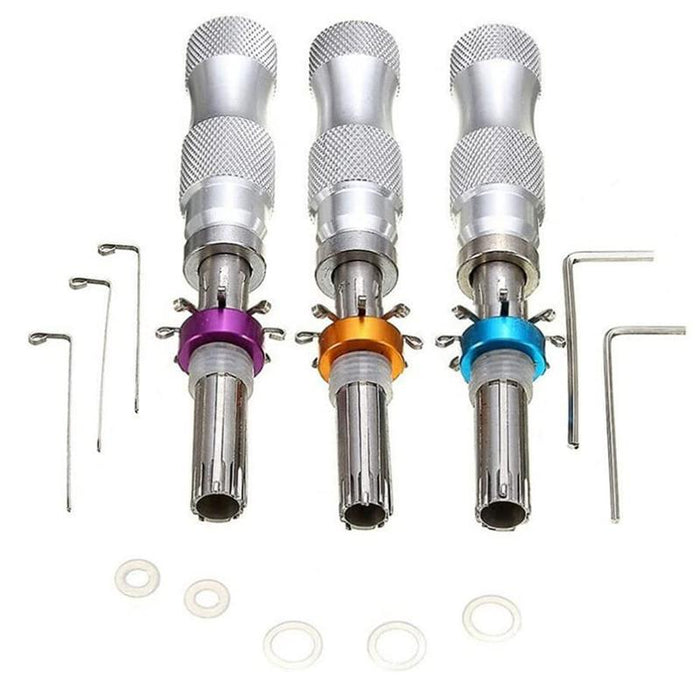 3X Tubular Locksmith Lock Tool Equipment 7.00MM 7.5MM 7.8MM Steel Set
