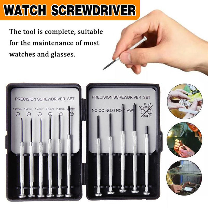 11 Pcs Precision Screwdriver Set Mobile Laptop Watch Glasses Small Driver