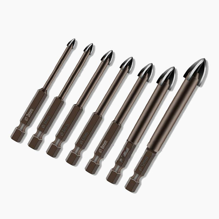 7PCS Multifunctional Cross Alloy Drill Bit