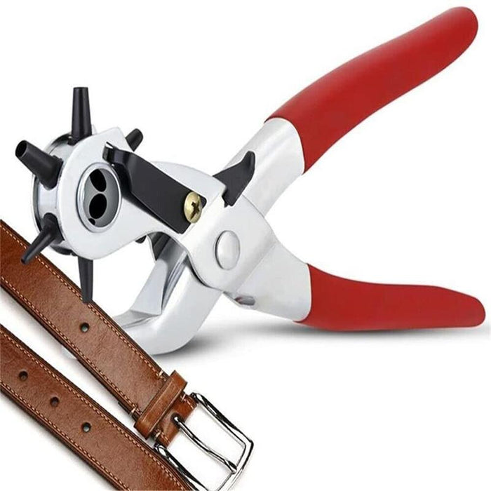 Leather Belt Eyelet Hole Punch Plier Puncher Craft Hand Tool 2mm-4.5mm Revolving