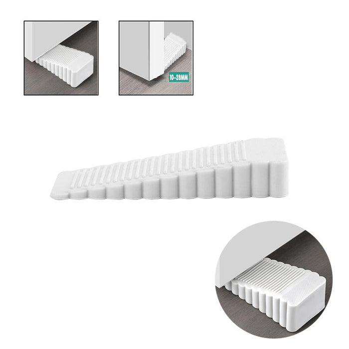 2PCS Thick Rubber Wedge Door Stoppers Floor Carpet Heavy Duty Door Stop Security
