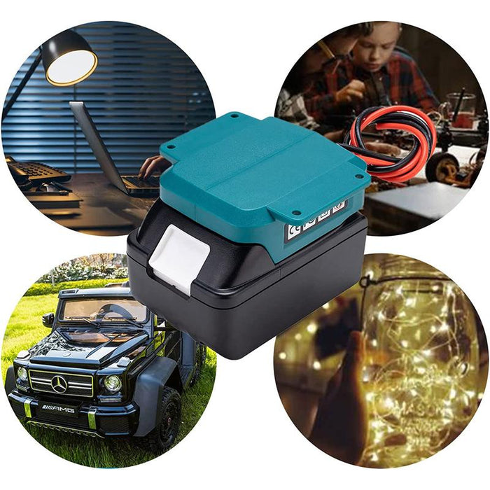 Battery Power Mount Connector Adapter For makita 18V Dock Holder with Cables
