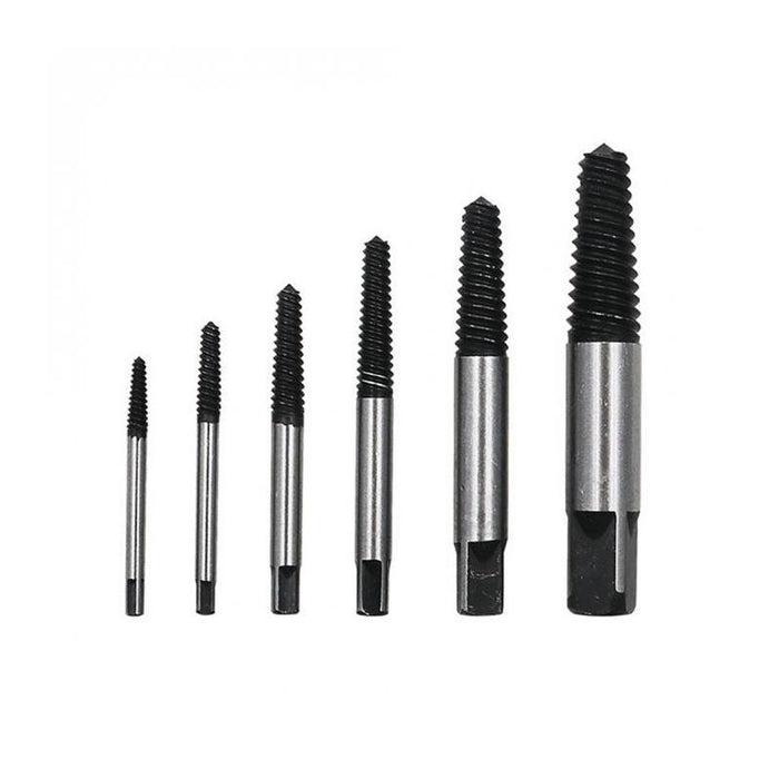 6 Pcs Damaged Screw Bolt Extractor Ezy Out Set Easy Broken Screw Remover Kit