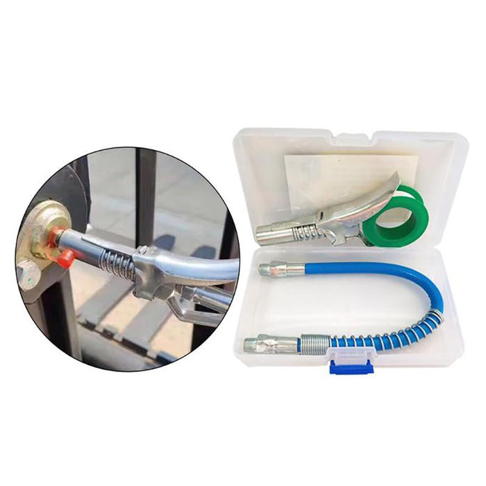Locking clamp type high-pressure labor-saving oil injection nozzle