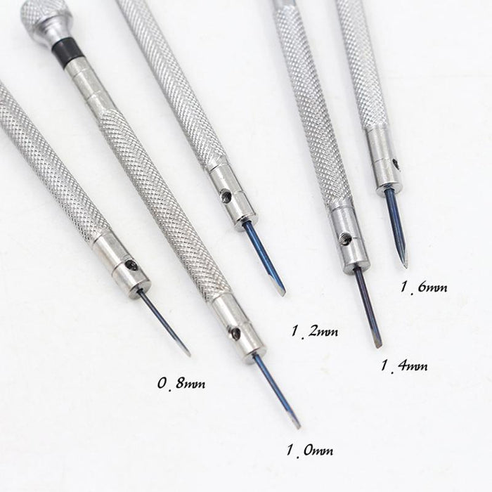 5x Precision Screwdriver Eyeglasses Watch Jewelry Watchmaker Repair Tool Set