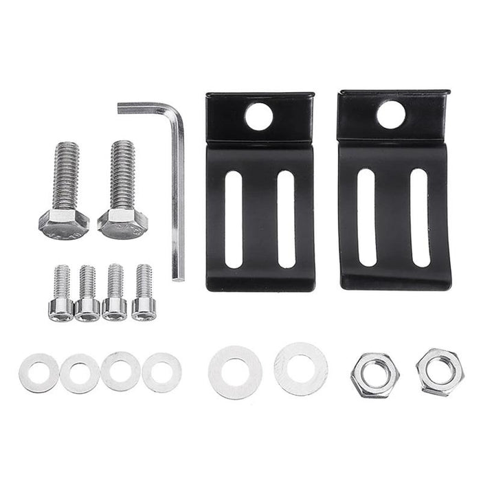 2X Mounting Brackets Rotating Slide Base Mounts AL Alloy LED Work Light Bar