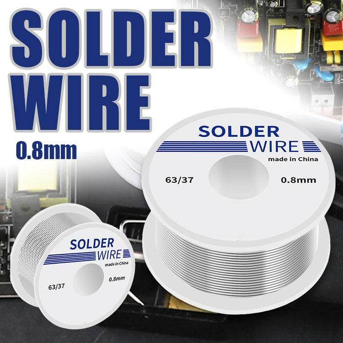 63/37 Tin Solder Wire with Rosin Core, 1.0mm, 100g, 2.2% Flux