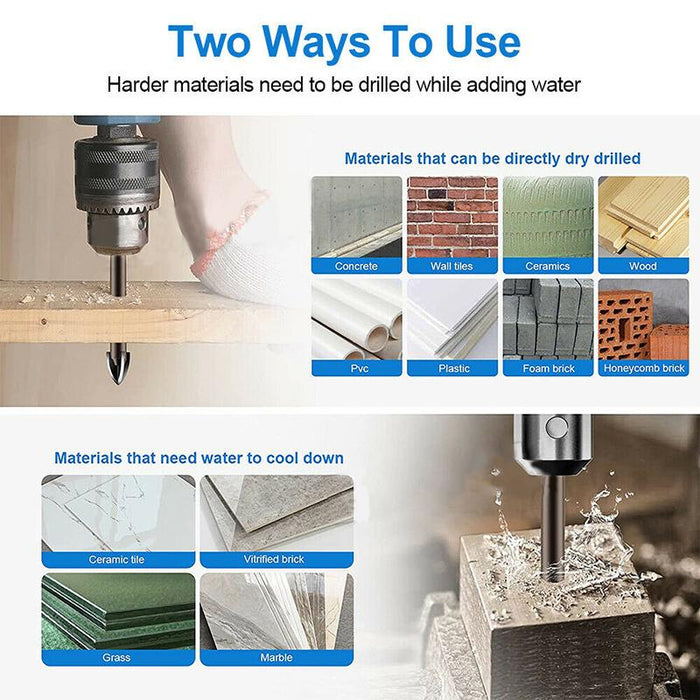 7PCS Multifunctional Cross Alloy Drill Bit