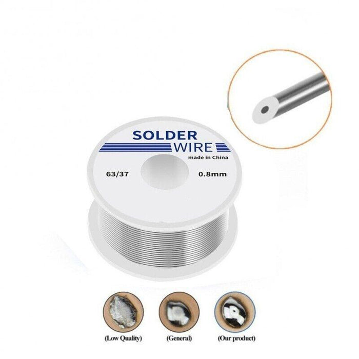 63/37 Tin Solder Wire with Rosin Core, 1.0mm, 100g, 2.2% Flux