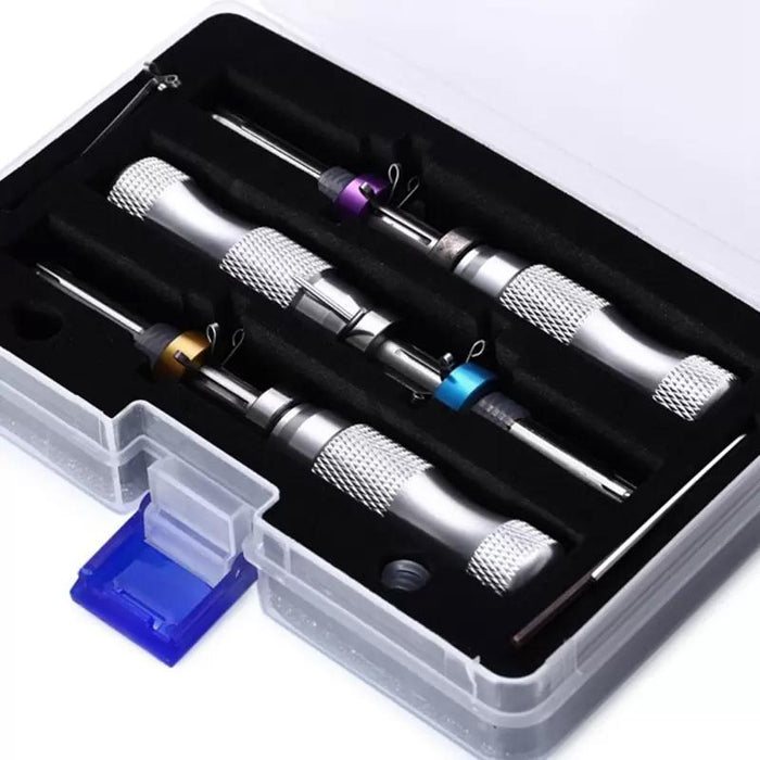 3X Tubular Locksmith Lock Tool Equipment 7.00MM 7.5MM 7.8MM Steel Set