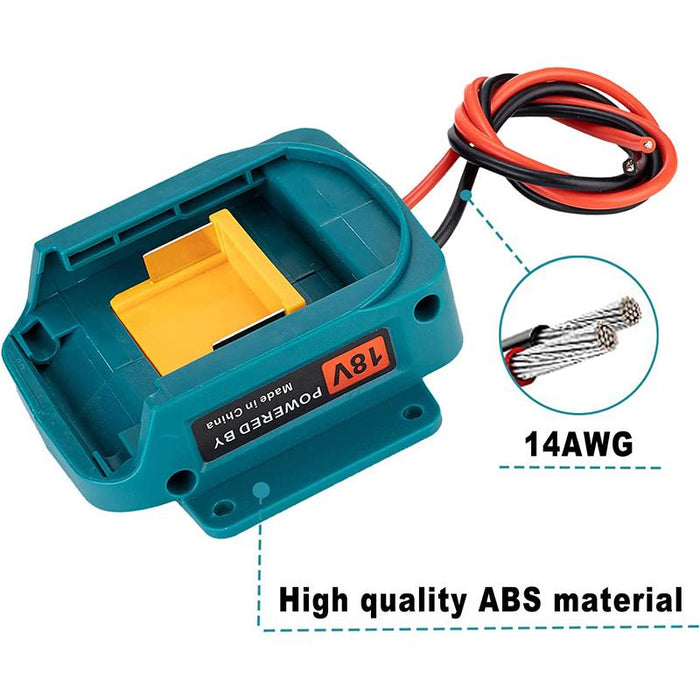 Battery Power Mount Connector Adapter For makita 18V Dock Holder with Cables