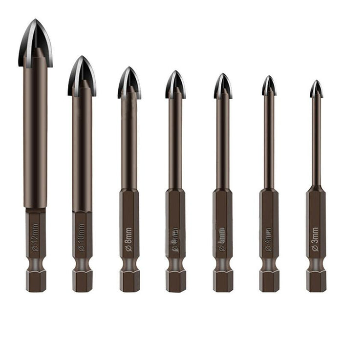 7PCS Multifunctional Cross Alloy Drill Bit