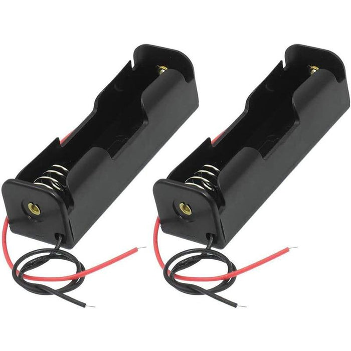 8 PACK 18650 Single Battery HOLDER Case Rechargeable 18650 Wire Lead LITHIUM
