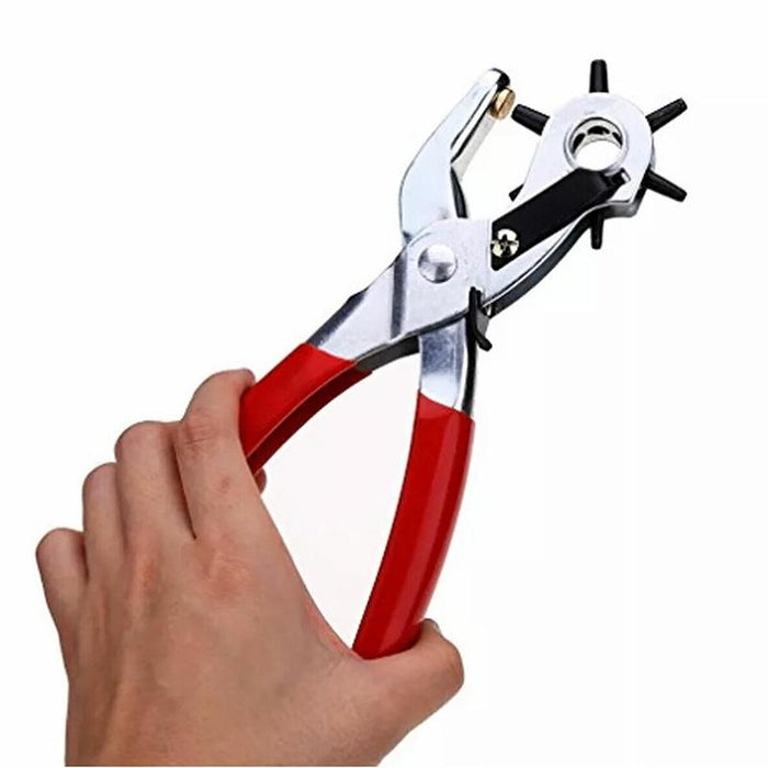 Leather Belt Eyelet Hole Punch Plier Puncher Craft Hand Tool 2mm-4.5mm Revolving