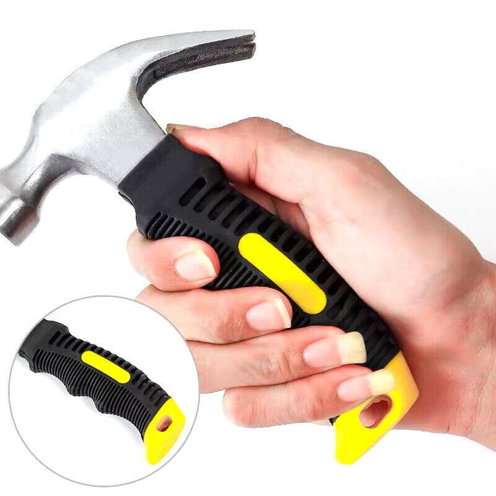 Stubby Claw Hammer Carbon Steel All Purpose Rubber Grip Small Area Shockproof