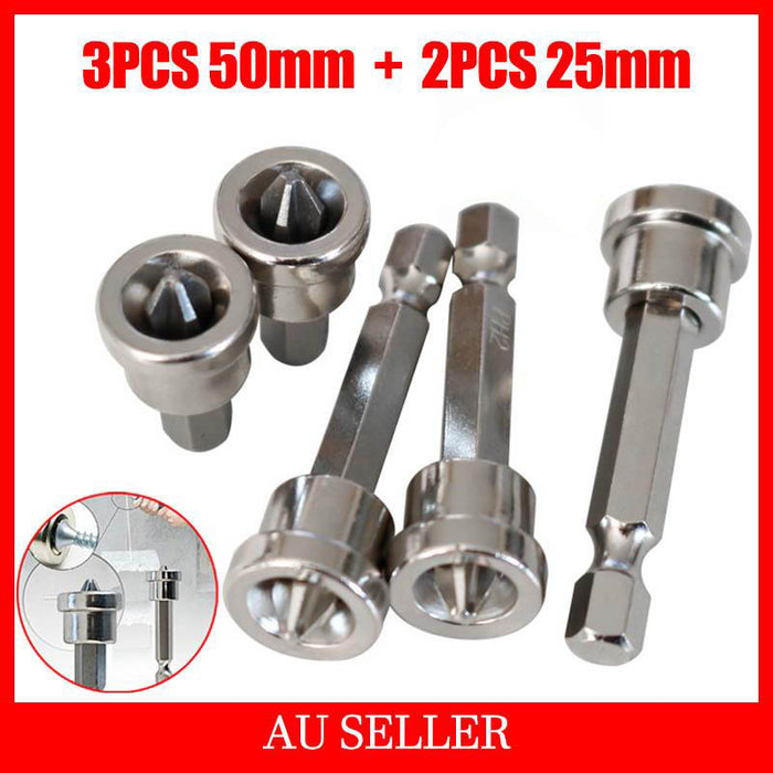 5PCS Magnetic Positioning Screwdriver Bits 25mm*2/50mm*3 Screw Positioning Bits