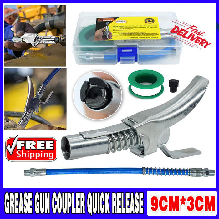 Locking clamp type high-pressure labor-saving oil injection nozzle