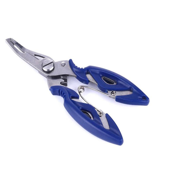 Fishing Pliers Scissors Line Cutter Braid Split Ring Tool Lip Grip TACKLE