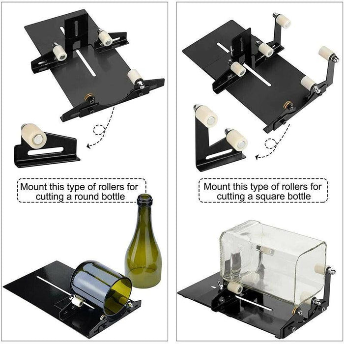 Glass Bottle Cutter Cutting Tool Upgrade Version Square & Round Bottle Cutter