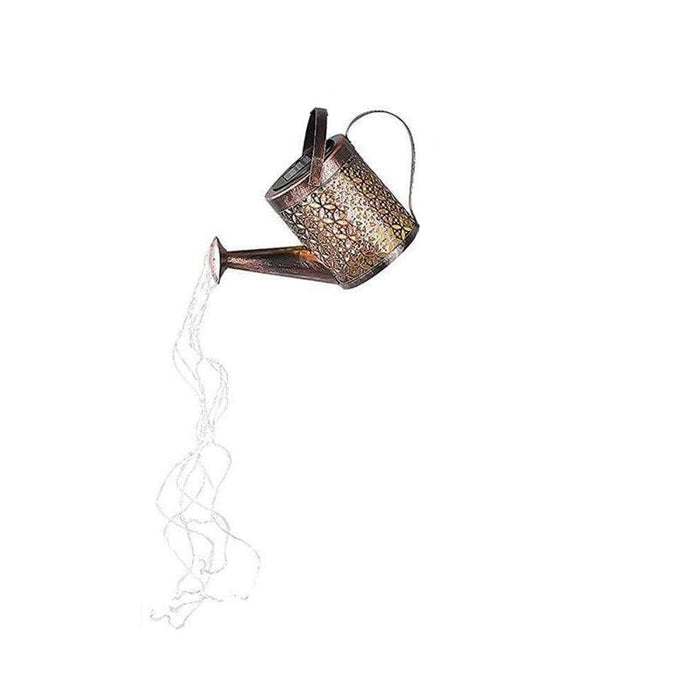 Solar LED Watering Can Fairy String Light Outdoor Garden Decor Waterfall Lamp