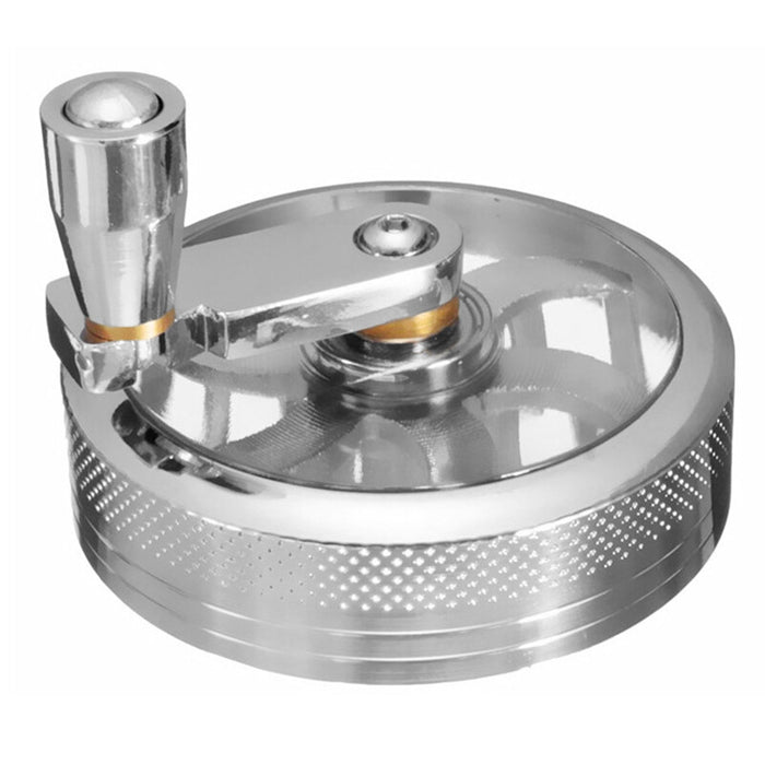 4-layer  Grinder Aluminum Herb Grinders Hand Crank Crusher Herbal Spices