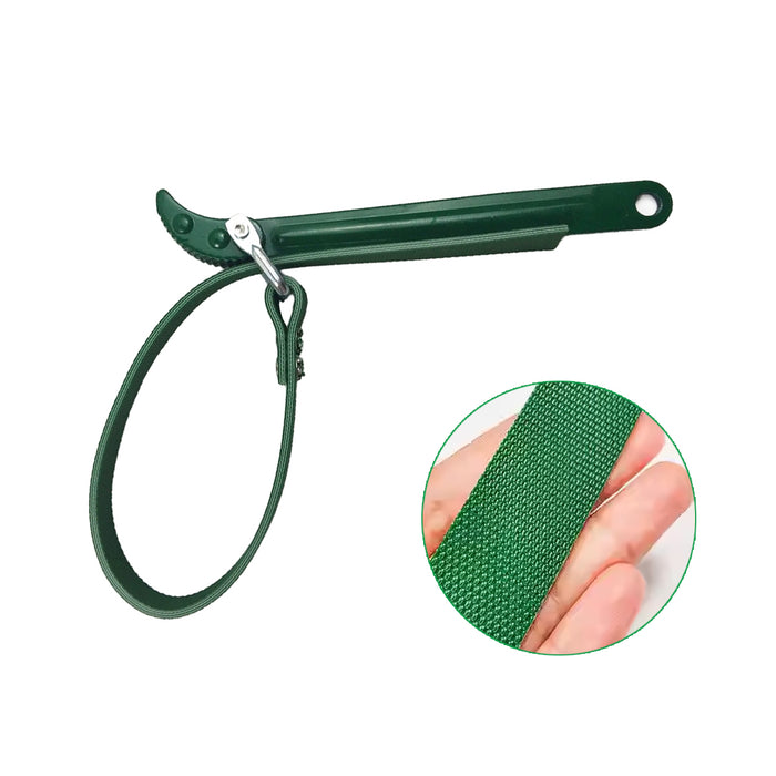 Oil Filter Belt Wrench Puller Strap Spanner, Filter Cartridge Removal Tool