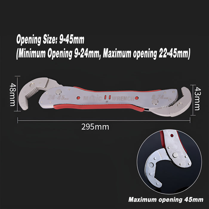 9-45mm Adjustable Magic Wrench for Professional and Household Use