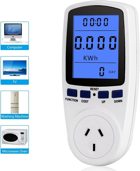 Power Meter Energy Consumption Watt Meter Electricity Monitor Equipment 240V