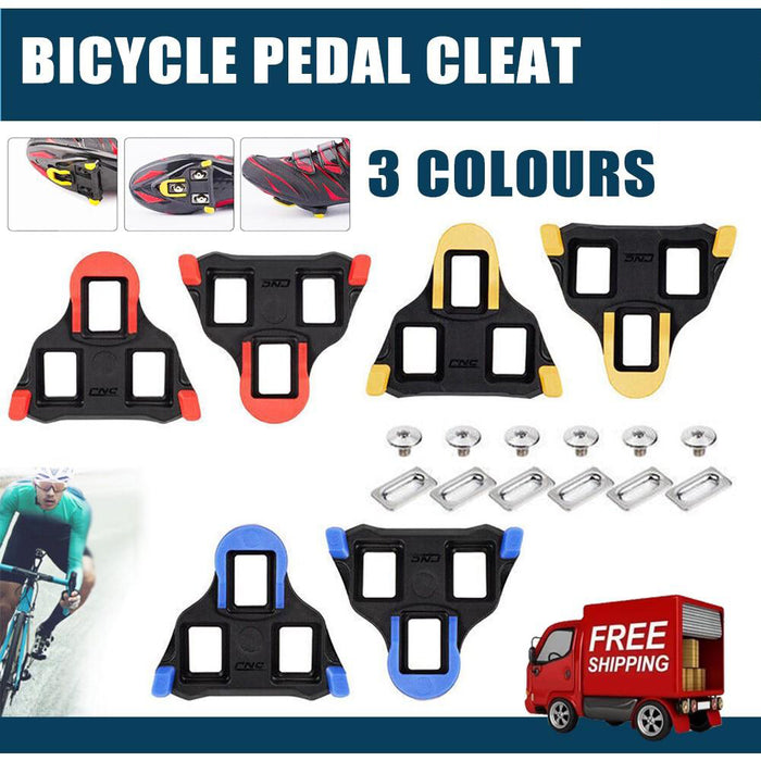 Road Bike Pedal Insoles Rubber Base Red