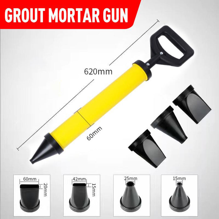 Grout Mortar Gun Sprayer Applicator + 4 Nozzles 620MM