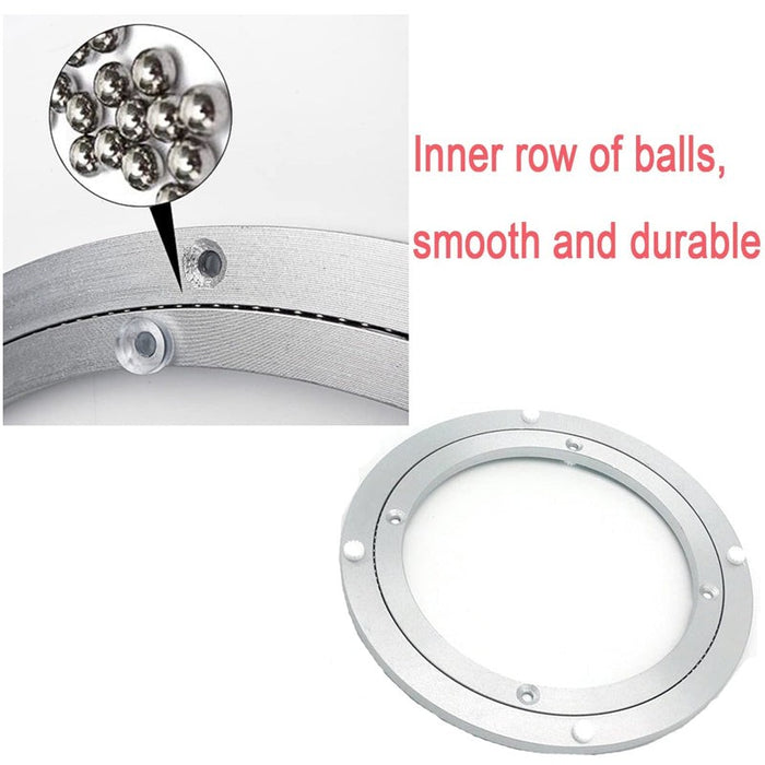 12" Aluminium Rotating Bearing Turntable Round Swivel Plate