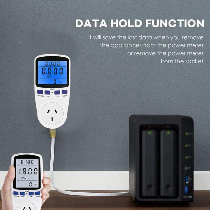 Power Meter Energy Consumption Watt Meter Electricity Monitor Equipment 240V