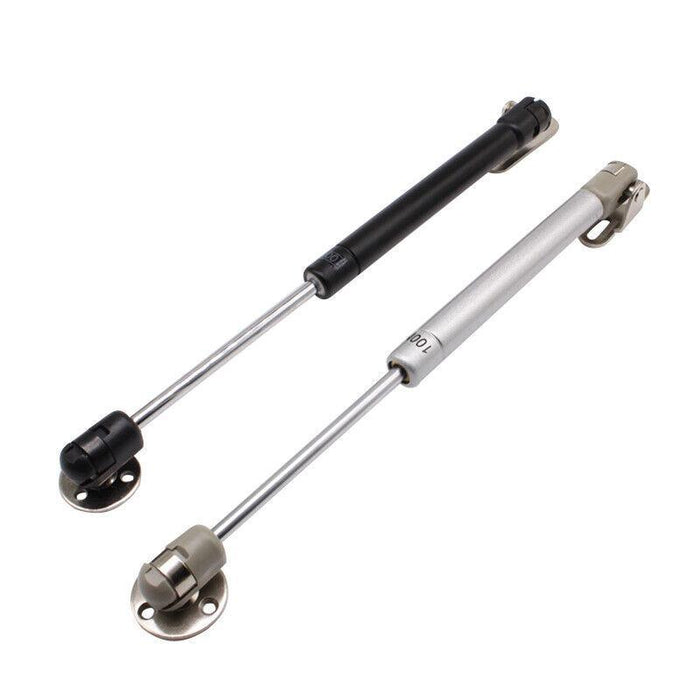 4PCS 60N Pneumatic Hydraulic Rod Cabinet Door Hinge Bracket Silver