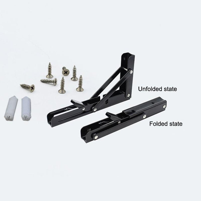 2PCS Table Bracket Folding Stainless Steel 150KG White 20in