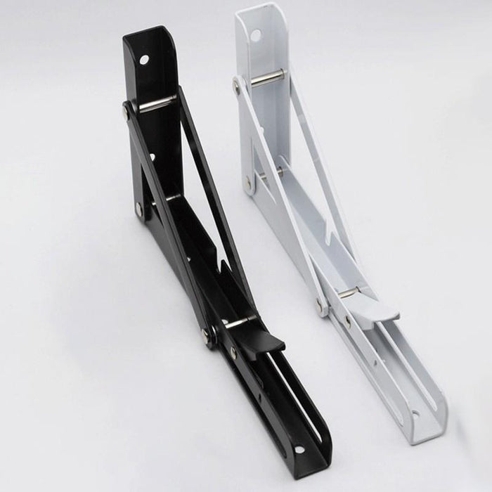 2PCS Table Bracket Folding Stainless Steel 150KG White 20in