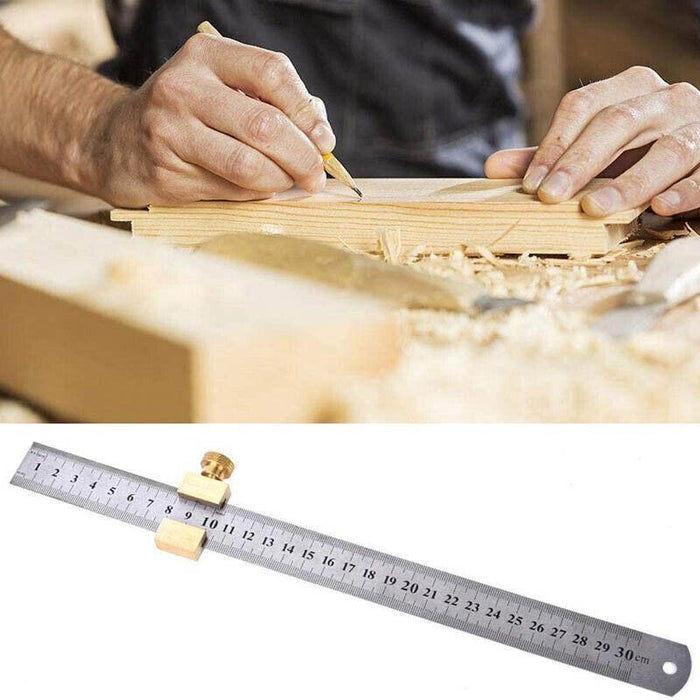 15cm Double Sided Stainless Steel Metal Ruler