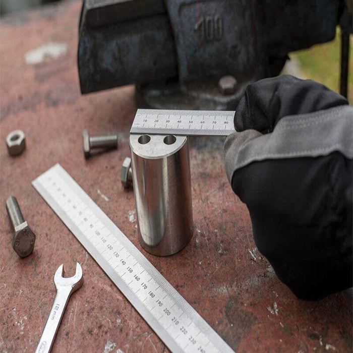 15cm Double Sided Stainless Steel Metal Ruler