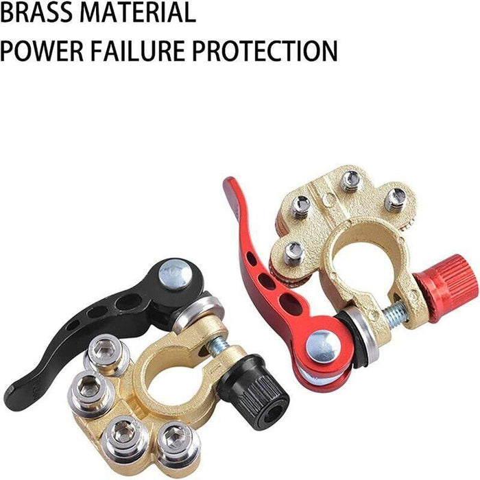 2PCS 4-Way Positive Negative Battery Terminal Connectors