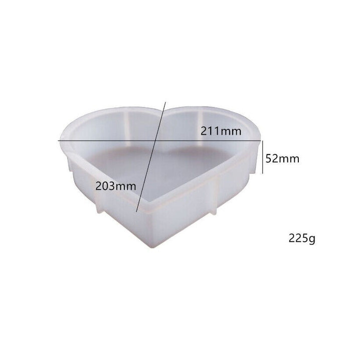 Large Crystal Epoxy Resin Mold Heart Mould