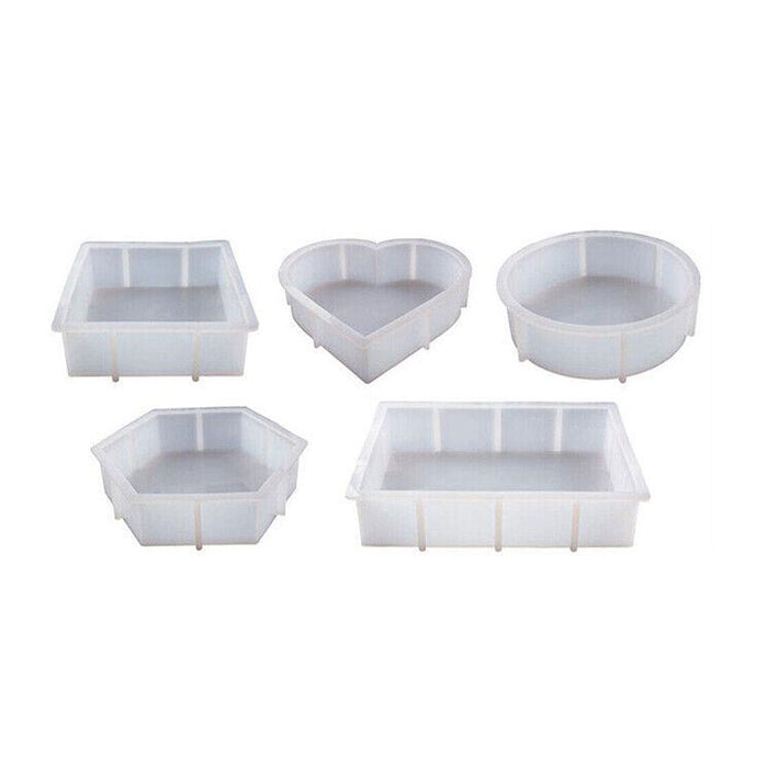 Large Crystal Epoxy Resin Mold Heart Mould