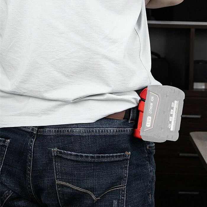 5Pcs Battery Mount Holder Stand For Milwaukee M18 18V Tool Battery Red