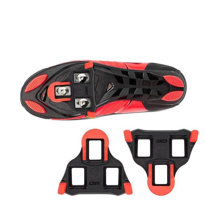 Road Bike Pedal Insoles Rubber Base Red
