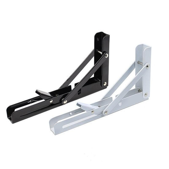 2PCS Table Bracket Folding Stainless Steel 150KG White 20in