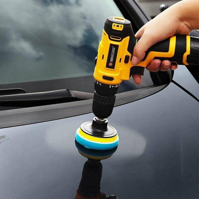 22pcs 3" Buffing Waxing Polishing Sponge Pads Kit Set